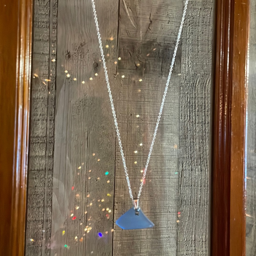 Montana Yellowstone River Glass Necklace